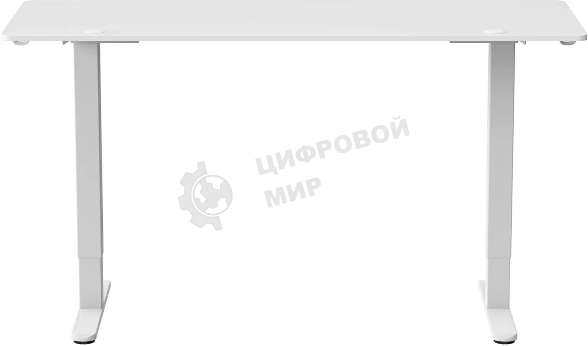 Стол компьютерный Cactus CS-EDL-WWT столешница ДСП, белый каркас белый