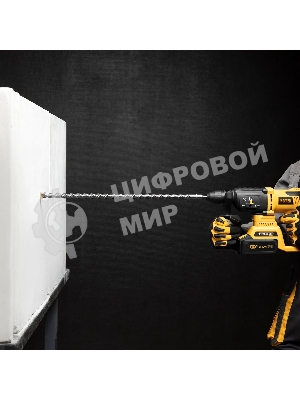 Бур по бетону Denzel двойная спираль, Cobalt W-tip, 20x600 мм, SDS PLUS