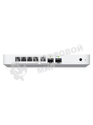 Маршрутизатор Ubiquiti UniFi Gateway Fiber 4 ядра (2,2 ГГц), 4х 2.5G RJ45, 1х 10G RJ45, 2х 10G SFP+