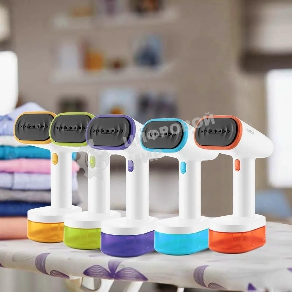 Отпариватель Kitfort КТ-985-3 бирюзовый, 1600 Вт, 28 г/мин, 0.25 л