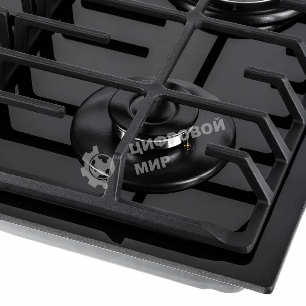 Газовая варочная панель Maunfeld EGHG.64.6CB/G, 4 конфорки, закаленное стекло, черный