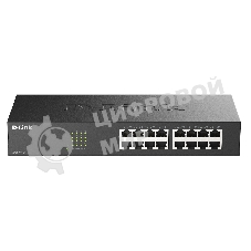 Коммутатор D-Link DES-1016D, 16×100 Мбит/с, неуправляемый
