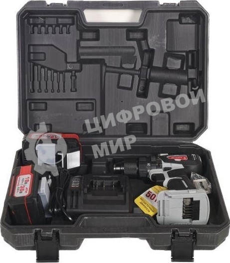 Дрель-шуруповерт аккумуляторная ИНТЕРСКОЛ DAU-13/36V 50