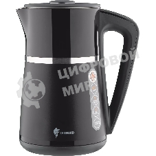 Чайник электрический LEONORD LE-1512 1.7 л, 1850-2200 Вт, черный