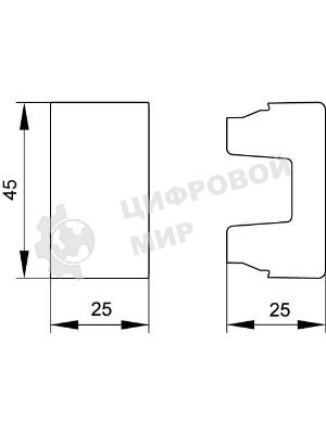 Заглушка DKC Viva 45216 1 мод. черный