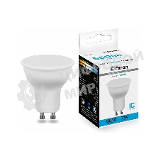 Лампа светодиодная Feron LB-26 7W 230V GU10 6400K матовая