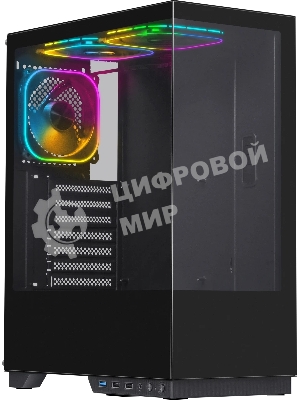 Компьютерный корпус Defender HyperHub черный,ATX,3fans,switchM/BSync
