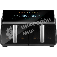 Аэрогриль Vitek VT-AF1001 черный, 2400 Вт, 10 л, сенсор, 8 программ