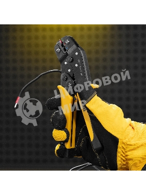 Клещи для обжима изолир. наконечников Denzel НКИ и НВИ, разъемов РПИ, гильз ГСИ, 0,5 - 2,5 мм2