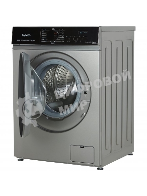 Cтиральная машина Бирюса WM-SN1014/15 M металлик, загрузка фронтальная 10.5 кг, 1400 об/мин, класс: А+++