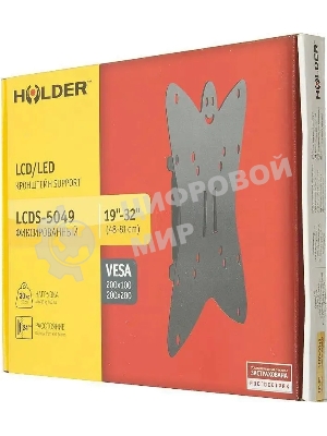 Кронштейн для телевизора Holder LCDS-5049 металлик, 19