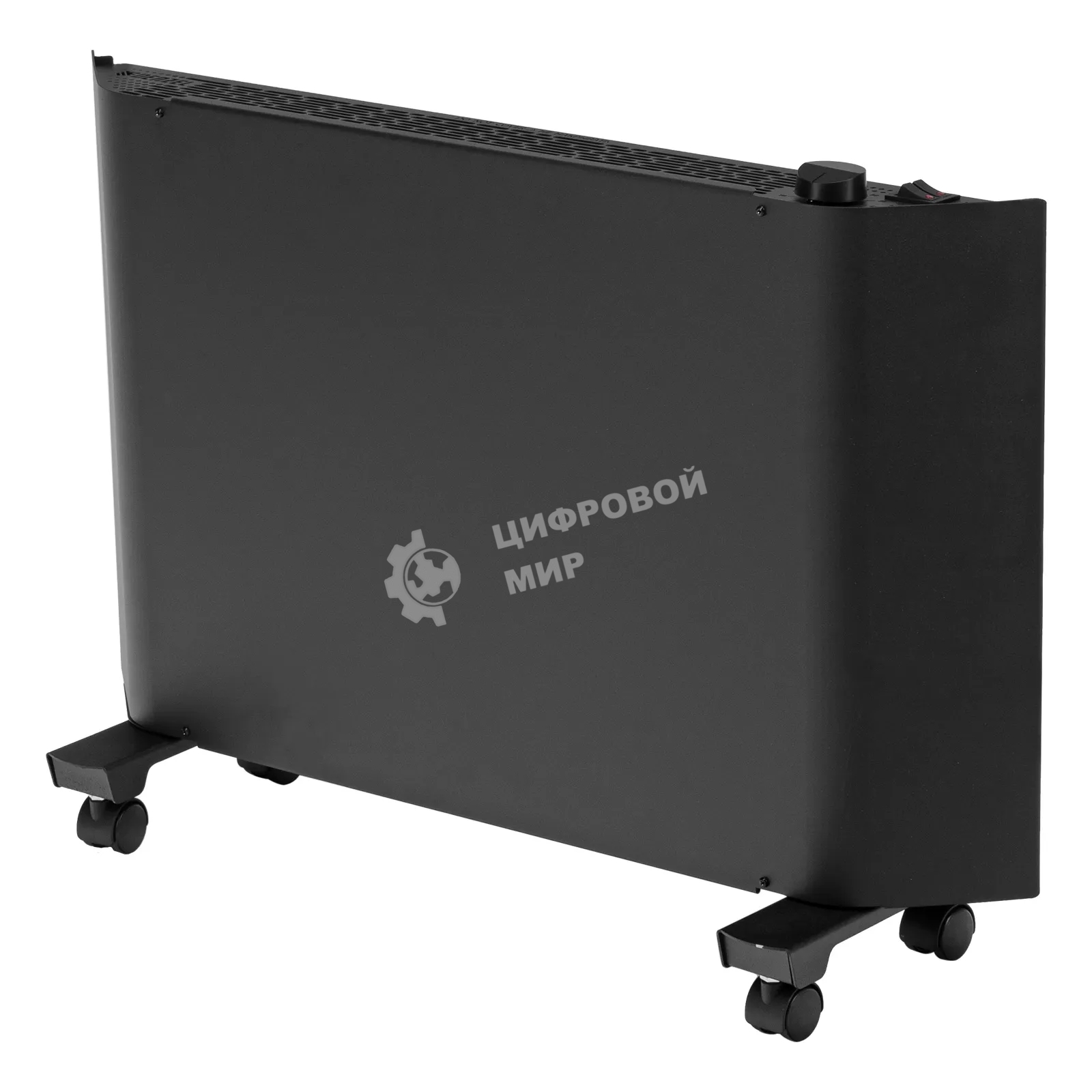 Конвектор электрический Denzel XCE-1500B черный, 1500 Вт, 20 м2, термостат