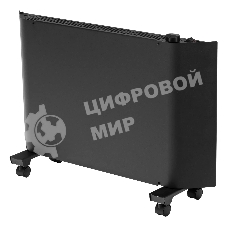 Конвектор электрический Denzel XCE-1500B черный, 1500 Вт, 20 м2, термостат