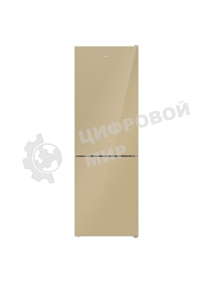 Холодильник Maunfeld MFF185NFBG бежевый двухкамерный инвертор 240/100л морозилка снизу, No Frost