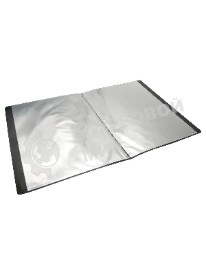 Папка с 20 прозрачными вкладками Бюрократ DeLuxe DLV20RED A4, пластик, 0.7мм, красный