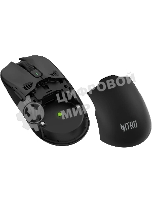 Мышь беспроводная Acer Nitro OMR404 черный, 6400 dpi, радиоканал, Bluetooth, USB, кнопки - 6