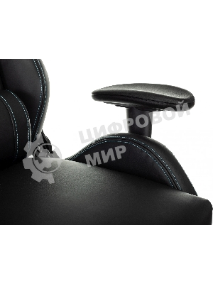 Кресло Knight Outrid Smile черный, экокожа, 120 кг, механизм качания