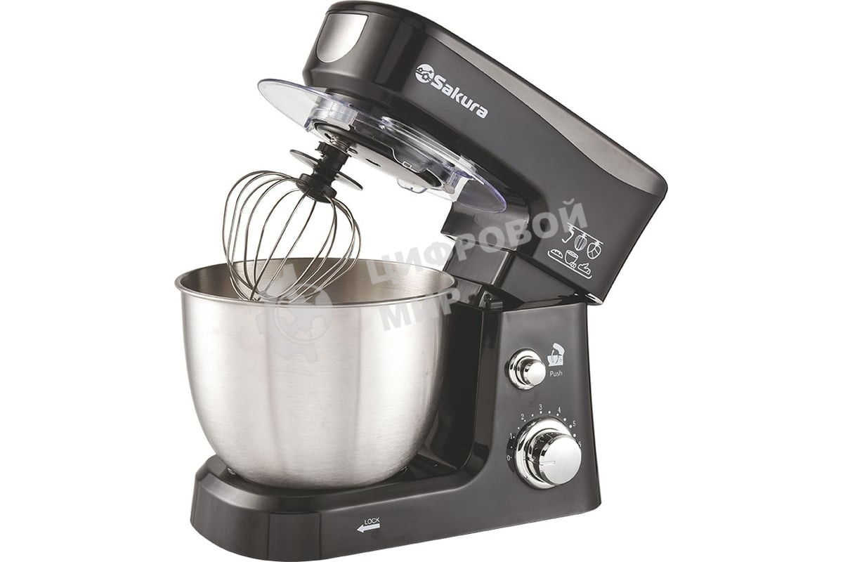 Миксер Sakura с чашей SA-6327BK планетарный