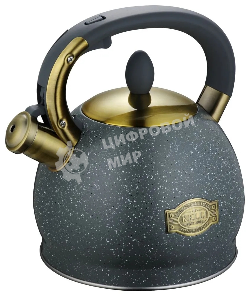Чайник для плиты KELLI KL-4555 3 л серый