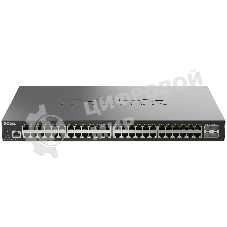Коммутатор D-Link DGS-1210-52X/ME/C1A, 48×1 Гбит/с + 4×10 Гбит/с SFP+, управляемый