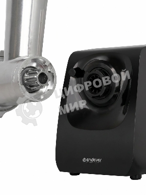 Мясорубка электрическая Endever Sigma-116 черный, 2600 Вт, 2.0 кг/мин, реверс, защита от перегрузки, металлический лоток, насадки - 5