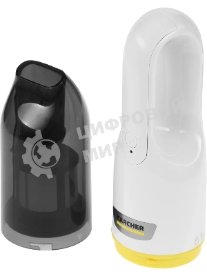 Пылесос ручной Karcher CVH 2 белый/черный, питание от аккумулятора, 70 Вт, уборка сухая, пылесборник контейнер 0.15 л