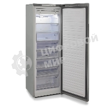 Морозильная камера Бирюса Б-C6047SN, серый металлопласт, 280л, 8 ящиков