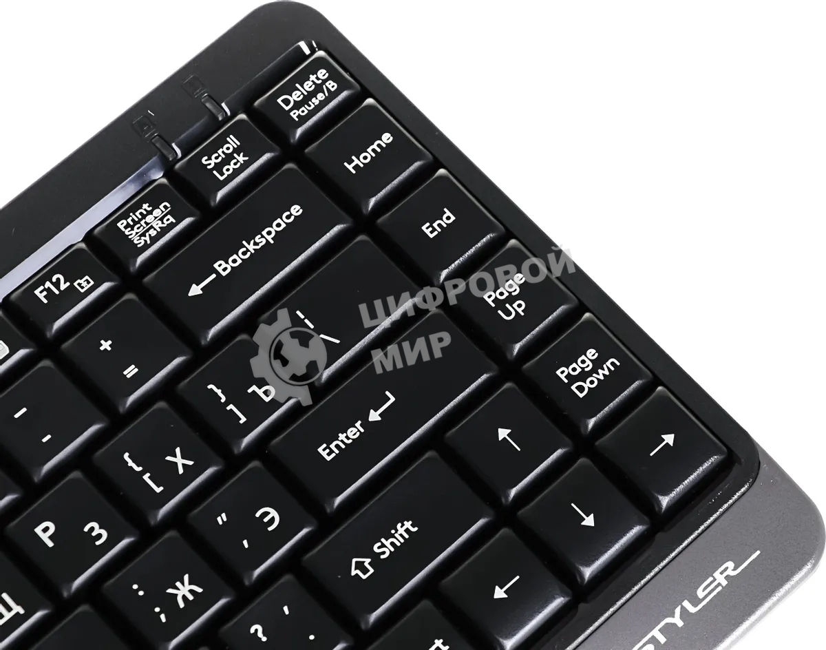 Клавиатура проводная A4Tech Fstyler FK11 USB серый/черный
