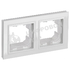Рамка 2-местная IEK BRITE РУ-2-БрБ-44 IP44 белый