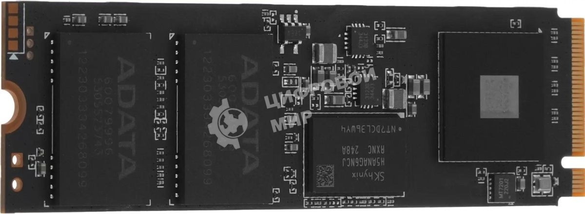 Накопитель SSD ADATA XPG BLADE S70, 4Tb, PCIe 4.0 x4, M.2 2280, NVMe, R/W 7400/6600, с радиатором