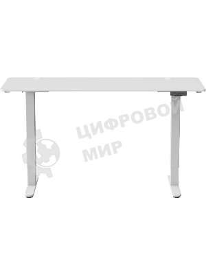 Стол компьютерный Cactus CS-EDL-WWT столешница ДСП, белый каркас белый