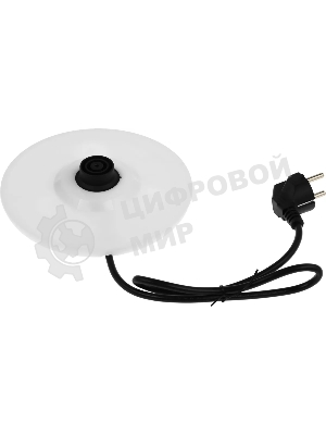 Чайник электрический Centek CT-0025 белый, металл 1.8 л, 2000 Вт, двойные стенки, кнопка вк л, на ручке