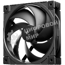 Вентилятор для корпуса Deepcool FD12 V2 120х120x25 черный 4-pin 35.6дБ (R-FD12V2-BKNPN1-G) Ret