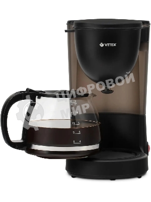 Кофеварка капельная Vitek VT-1500(MC) черный, исп. кофе - молотый, 1.25 л, 600 Вт