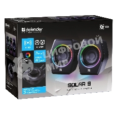 Акустическая 2.0 система Defender Solar 9 10Вт, BT/Light питание от USB