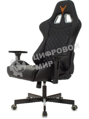 Кресло Knight ARMOR черный, экокожа, 120 кг, механизм качания