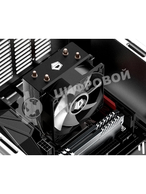 Кулер для процессора ID-COOLING SE-902X-B LGA1851/1700/1200/115X/AM5/AM4 (30шт/кор, TDP 100W, PWM, 2 тепл.трубки прямого контакта, Blue LED FAN 92мм) RET