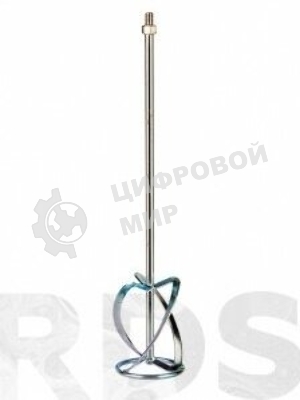 Насадка для миксера Сибртех, для тяжелых растворов,120 х 590 мм, оцинкованная,хвостовик резьба М14