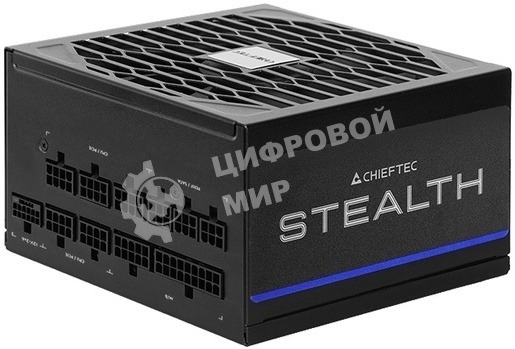 Блок питания Chieftec Stealth SPX-1000-FC (ATX 3.1, 1000W, 80 PLUS PLATINUM, Active PFC, 135mm fan, Gen5 PCIe, Full Cable Management) Retail