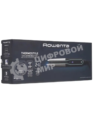 Выпрямитель для волос Rowenta Thermostyle SF7120E0 черный/серый, 30 мм, 230 °C, 6 режимов