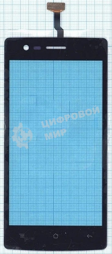 Сенсорное стекло (тачскрин) для OPPO Neo 5 (2015), черное
