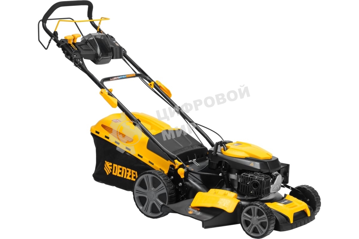 Газонокосилка бензиновая Denzel GLD-460SP-VE, 146 см3, шир. 46см, привод, вариатор, эл.старт, 60 л
