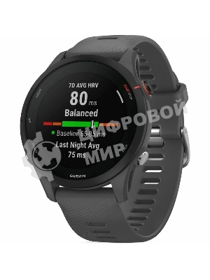 Смарт-часы Garmin Forerunner 255 темно-серый 45,6мм