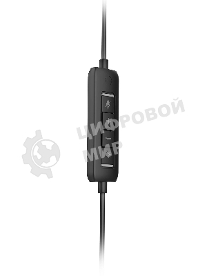 Гарнитура Acer OHW309 чёрный, проводная, USB/mini jack 3.5 мм