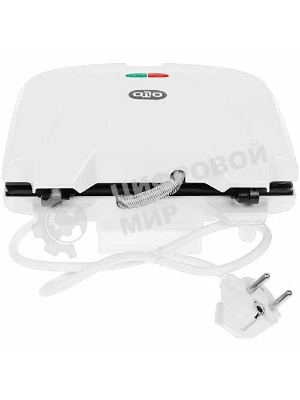 Вафельница OLTO WA-1017 750 Вт, антипригарное покрытие, защита от перегрева, белый