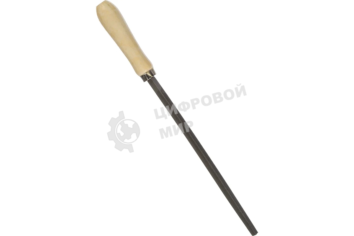 Напильник Сибртех 200 мм, квадратный, деревянная ручка