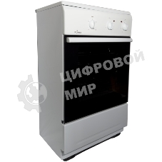 Плита электрическая Flama CE 3201 W белый, конфорок 2 шт, духовка 30 л, 50 см x 85 см x 36 см