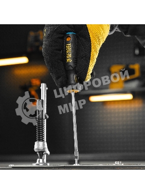 Отвертка Denzel SL4х100 мм, S2, 3к рукоятка