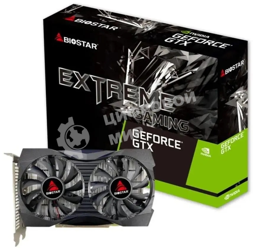 Видеокарта Biostar NVIDIA GeForce GTX 1050 4Gb VN1055XF41 PCI-E 128bit GDDR5 1354/7000 DVIx1 HDMIx1 DPx1 HDCP Ret