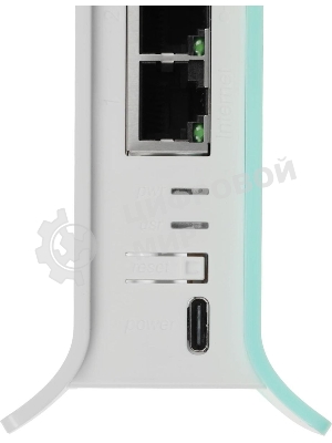 Роутер беспроводной MikroTik hAP ax lite (L41G-2AXD) AX600 10/100/1000BASE-TX голубой